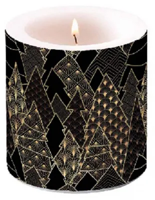 Immagine prodotto di Natale - Candela piccola - Candela piccola - Dimensioni: Ø 7,5 cm x 9 cm -