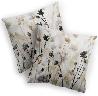 Productafbeelding van Famanu kussenhoes, 50 x 50 cm - Rustiek bloemenmotief