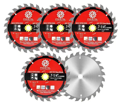 Obrázek produktu pro Pila kotoučová, dřevo, 184 mm x 15,875 mm, 24 zubů, 5 kusů