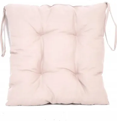Produktbild von Stuhlkissen, Sitzkissen 40x40 cm mit Bändern Sitzpolster mit Schleifenband, Sitzauflage Auflage, Stuhlauflage, Bequeme, Weichem, für Esszimmer, Küche