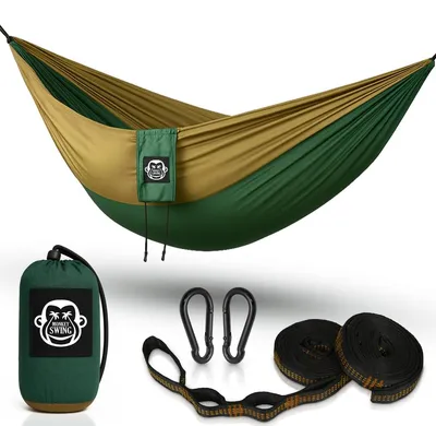 Produktbild von Hängematte Reisehängematte Camping-Hängematte - 275 x 140 cm - Max. 300 kg - Mit Aufhängeset