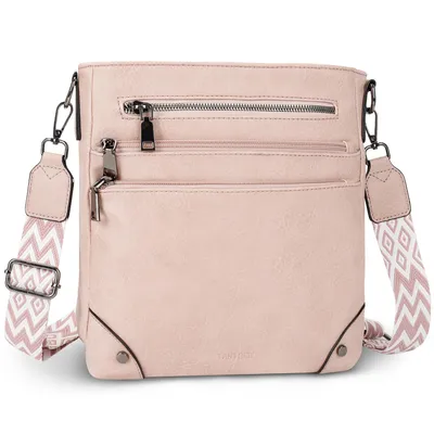 Produktbild von Umhängetasche Damen Mittelgroß Schultertasche Mehrere Taschen Crossbody Bag Mit Verstellbarem Gurt für Schule Arbeit Reisen
