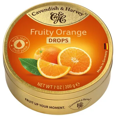 Produktbild von Cavendish & Harvey Fruity Orange Drops 200g