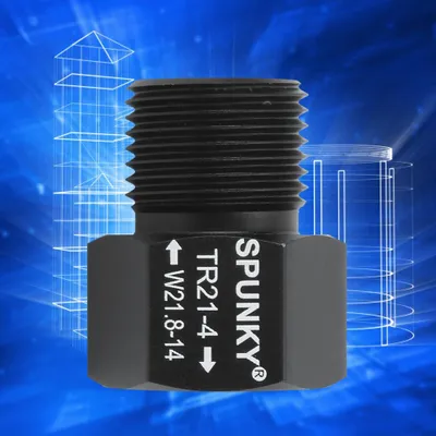 Image de Adaptateur de cylindre de soda-convertisseur fil noir femelle TR21x4 vers mâle W21.8-14