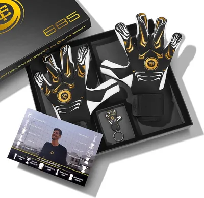 Produktbild von Elite Sport Thibaut Courtois 685 (Limited Edition) Torwarthandschuhe Herren - Schwarz / Gold / Weiß  | Größe: 10