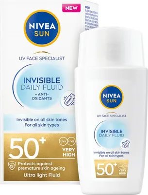 Produktbild von Nivea Sun Invisible Daily Fluid SPF50+ 40ml