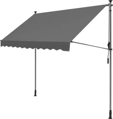 Produktbild von Famanu Balkonmarkise ohne Bohren - Höhenverstellbar 300 x 130 cm - Anthrazit