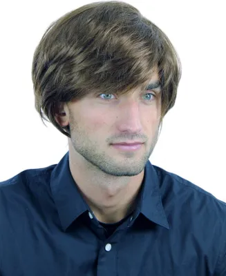 Produktbild von WIG ME UP Herrenperücke Voluminös Halblang Braun CM-433-12/6