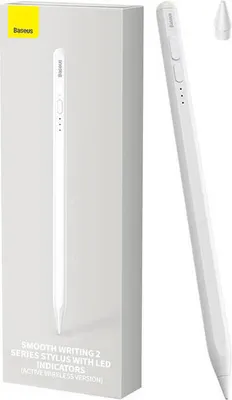 Produktbild von Baseus Smooth Writing 2 Stylus-Stift mit LED-Anzeigen (weiß)