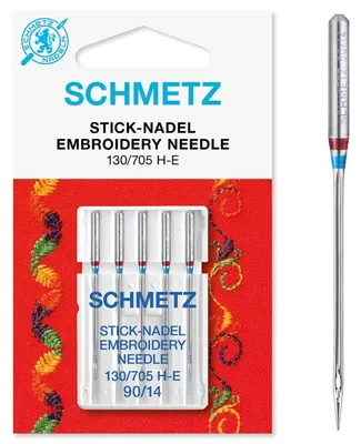 Sticknadeln 130/705 H-E, Größe 90/14, 5 Stück