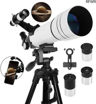 Immagine prodotto di Telescopio rifrattore astronomico per adulti e bambini, con apertura di 70 mm