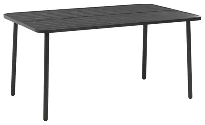 Obrázok produktu pre vidaXL 7-dielna záhradná jedálenská súprava Steel Dark Grey