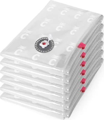 Produktbild von Vakuum Aufbewahrungsbeutel Transparent - Set von 6 - 80 x 100 x H.0.2 cm
