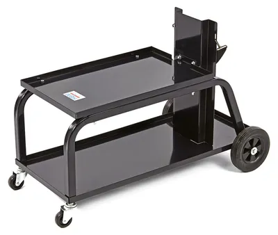 Immagine prodotto di Carrello metallico per saldatura, trasporto saldatrice con ruote, carico 45 kg, stazione mobile per attrezzatura pere saldare, da officina,76 x 40 x 52 cm, Hbm Machines Olanda