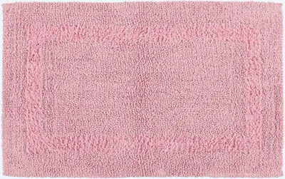 Produktbild von HOMESCAPES Badematte rosa 50x80 cm aus 100% Baumwolle