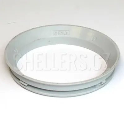 Obrázok produktu pre Strediaci krúžok kolesa 68,0 / 59,1 (104.0200.057), plast, biely, presah kužeľa 4 mm