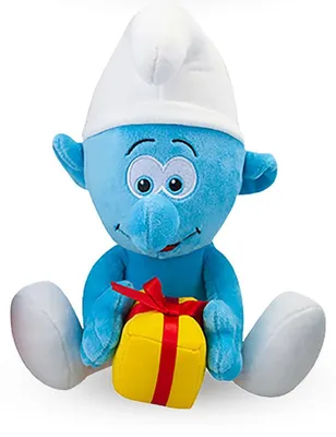 Produktbild von Die Schlümpfe Kuscheltier Plüschtier Jokey Schlumpf Geschenk Schlumpf Stofftier Plüschfigur 23 cm sitzend