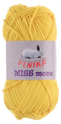 50g Strickgarn Miss Mono Häkelgarn Stricken Häkeln gelb