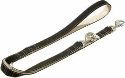 Produktbild von Karlie Buffalo Ultra Führleine - Schwarz/Hellbeige - 15 mm / 200 cm