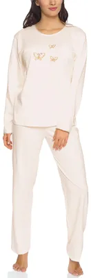 Image de Pyjama à manches longues pour femme Merry Style 91LW1 (écru (manches longues), 44 (taille du fabricant : XXL))