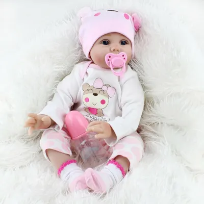 Imagen del producto de Muñeca Reborn Realista de 55 cm con Detalles Hechos a Mano
