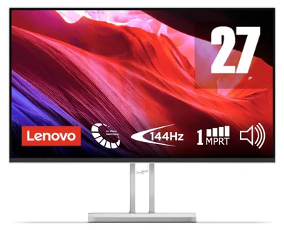 Produktbild von Monitor Gaming Lenovo L27-4C 27" IPS FHD 144Hz Weiß