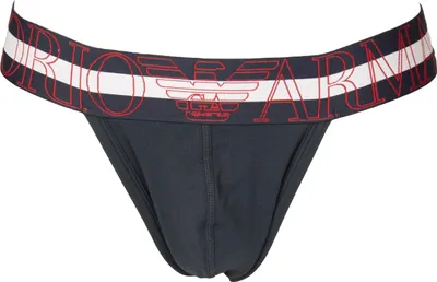 Obrázok produktu pre Pánske jockstrap EMPORIO ARMANI – elastické jockstrapové slipy z priesvitnej strečovej bavlny, tovar č. 11579 2F516 JOCKSTRAP, veľkosť XL – CN 175/100 – BR EG – MX EG, 95 % bavlna, 5 % Elastan