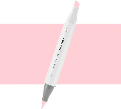Image de Pinceau et ciseau double face OHUHU, R080 Rose cerise pâle