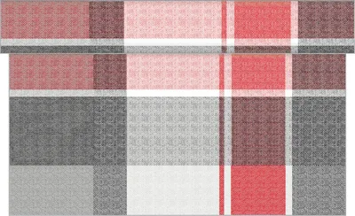 Produktbild von Sovie HOME Tischläufer Marc in Rot-Schwarz aus Linclass® Airlaid 40 cm x 4,80 m, 1 Stück - Karo kariert