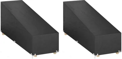 Produktbild von Abdeckungen für Sonnenliegen 2 Stk. 12 Ösen 205x75x40/70 cm