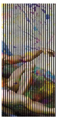 Produktbild von Akustikpaneele mit Digitaldruck Michelangelo02 19 x 1133 x 2400 mm Michelangelo Gemälde MDF PET-Fasern Wandpaneele Grau Bunt 2 Einzelplatten