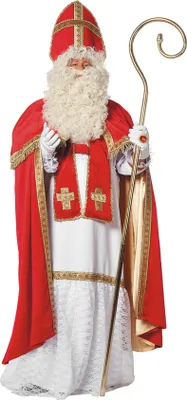 Produktbild von Hochwertiges Heiliger St. Nikolaus Herrenkostüm Deluxe -  Gr. M/L