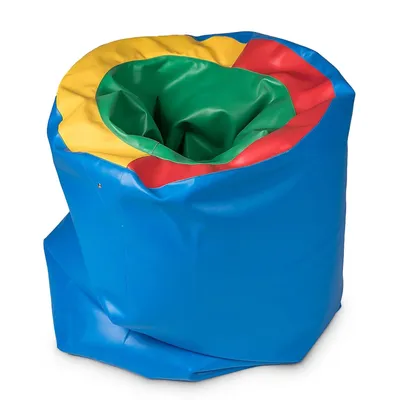 Produktbild von Sensory Owl Sensorischer Tunnel Pouf 2in1 für Kinder 90x70 cm Sitzkissen Wasserdicht Therapiespielzeug Autismus ADHD