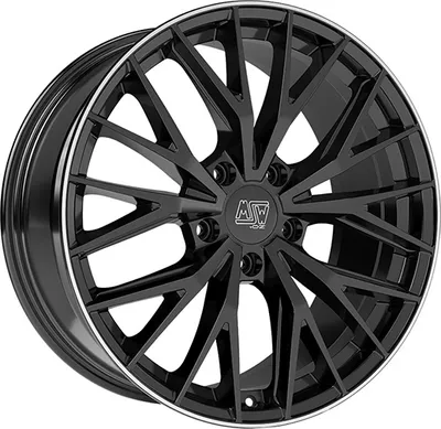 Produktbild von Alufelge Msw Msw 44 10X20 5X112 Et 19 Gloss Black+Diamond Lip