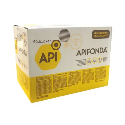 Zdjęcie produktu dla Apifonda pasza dla pszczół 12,5 kg (5 x 2,5 kg) karton ciasto paszowe dla pszczół