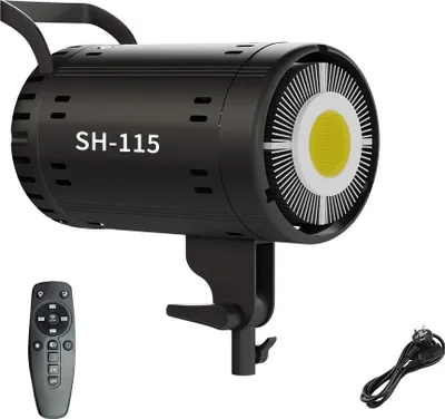 Produktbild von Fotografie COB Video Licht, tageslichtbalanciert, einstellbare Leistungsstufen, Nur 115W Lampe