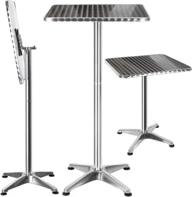 Produktbild von Klappbarer Aluminiumtisch für den Außenbereich, höhenverstellbar, 60 x 110 cm