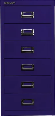 Produktbild von Schubladenschrank MultiDrawer oxfordblau H590xB279xT380mm 6 Schubl