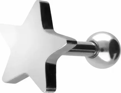 Produktbild von Ohrpiercing Chirurgenstahl Ohrpiercing STERN
