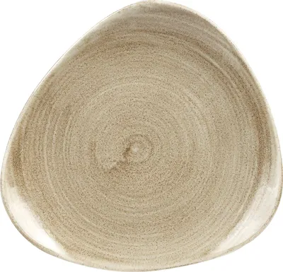 Produktbild von CHURCHILL Stonecast Antique Taupe Teller flach, triangle, ø: 192 mm
