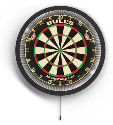 Produktbild von Dartbeleuchtung 360° - LED-Ring - Drahtlos - Wandschutz - Dartzubehör