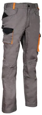 Immagine prodotto di Pantaloni in cotone (64%), colore antracite/nero/arancione