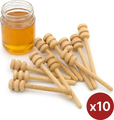 Produktbild von Set Holz-Honiglöffel aus Buche C9 cm 10 Stück