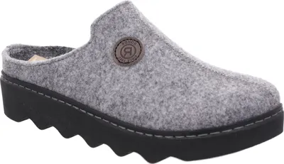Produktbild von Rohde Damen Pantoffel Hausschuh Filz Plateausohle lose Einlagen Foggia-D 6120, Größe:42 EU, Farbe:Grau