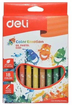Zdjęcie produktu dla Pastele olejne Color Emotion 18 kolorów DELI