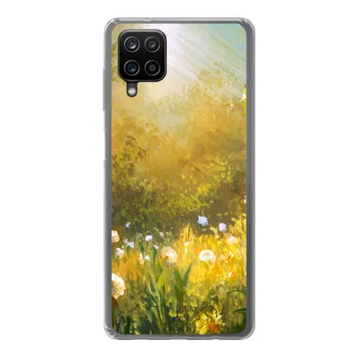 Produktbild von MuchoWow® Handyhülle Schutzhülle Hülle für Samsung Galaxy A12 Blumen - Sommer - Aquarell Silikon Softcase Handy Hülle - Bild