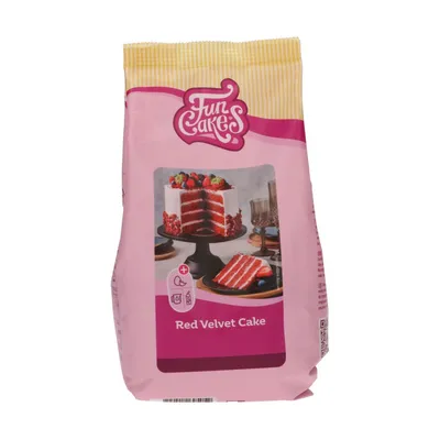 Produktbild von FunCakes Mix für Red Velvet / Samtrot Kuchen 500 g