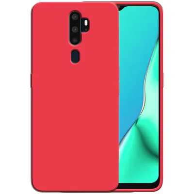 Produktbild von Smartphonics Silikonhülle für OPPO A9 2020 Hülle mit weicher Innenseite - Rot