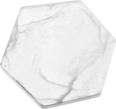 Produktbild von Selenit Sechseck Platte 11x10cm – Sechseckige Platte für Kristalle und Schmuck