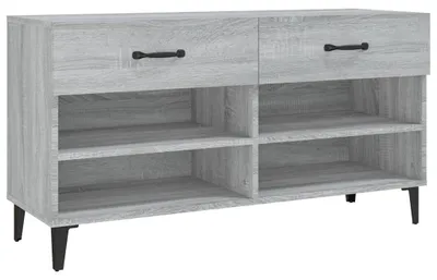Produktbild von vidaXL Schuhschrank Grau Sonoma 102x35x55 cm Holzwerkstoff